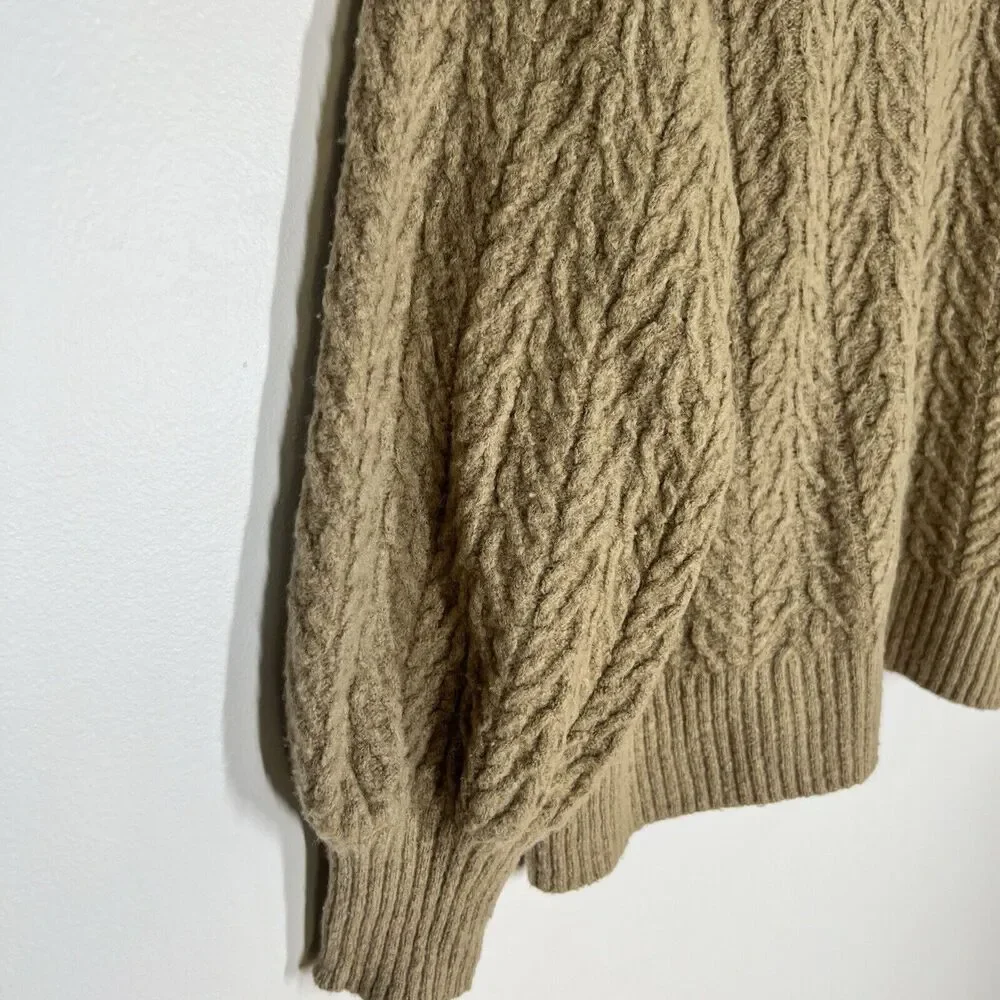 DOEN Sz S Sacha Wool Pullover Sweater in Oatmeal Tan - Picture 5 of 12